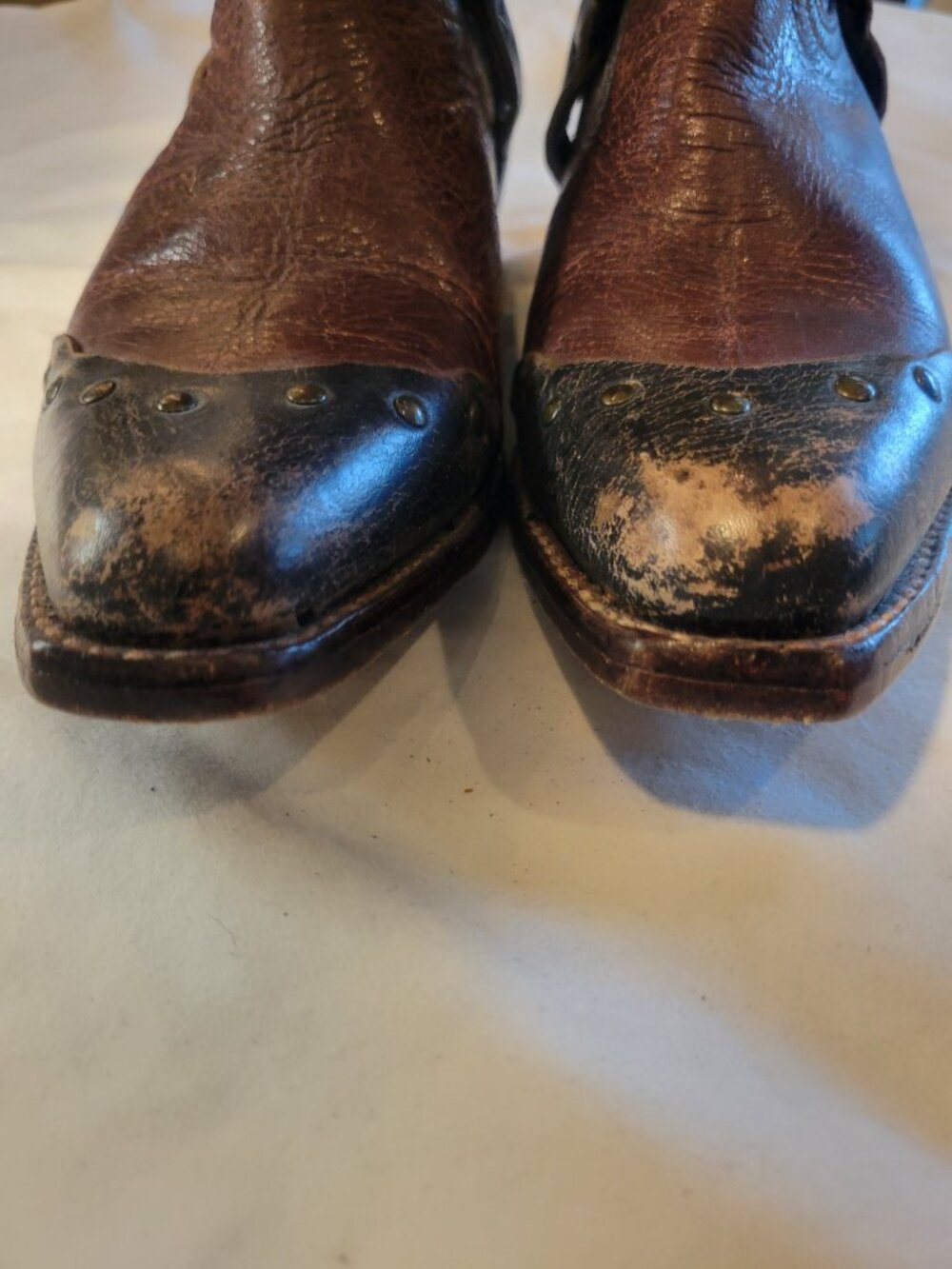 Bed|Stü Cisalpine Harness Boots Cobbler Series Distressed Leather Women's 7.5 - Picture 8 of 15